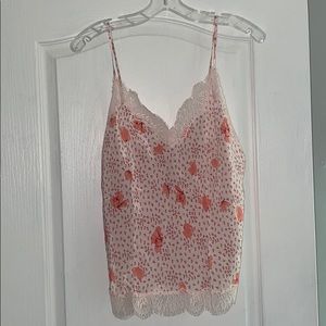 Silky lace cami